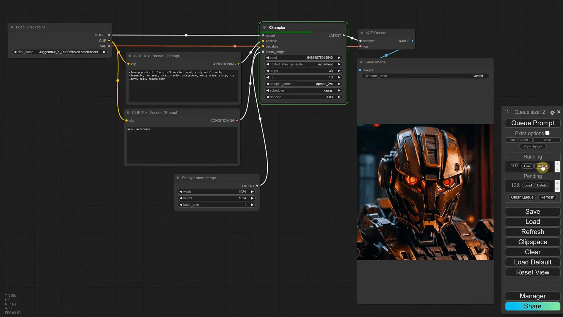 การยกเลิกการสร้างงานในคิว