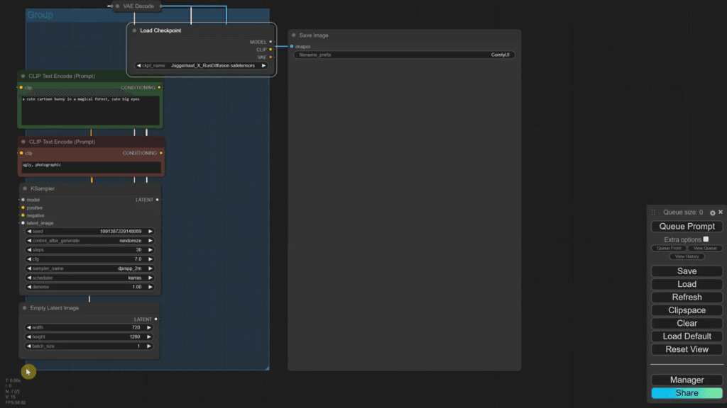 การปรับเปลี่ยนขนาดภาพใน ComfyUI