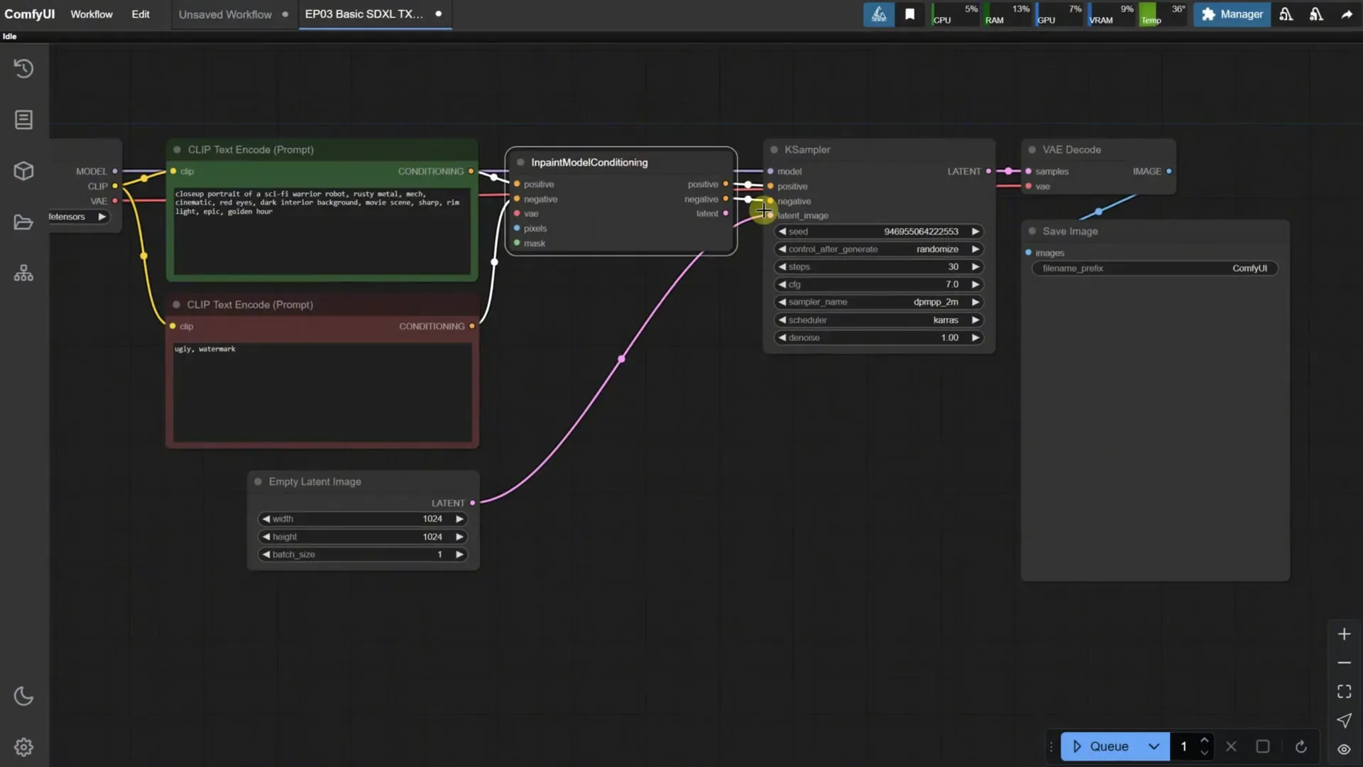 Connecting Nodes in Workflow