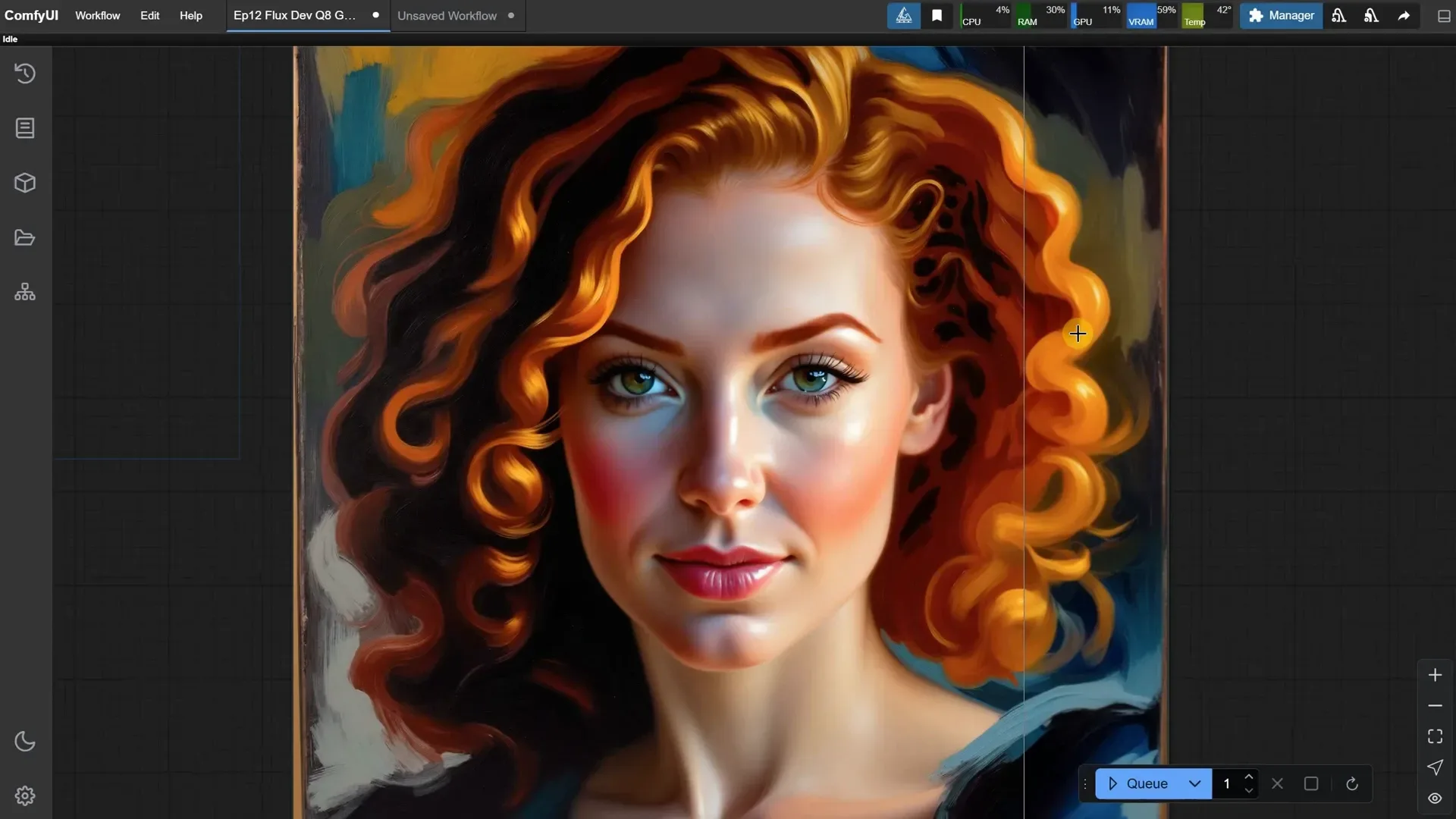 การใช้งาน Flux ปรับขนาดภาพ