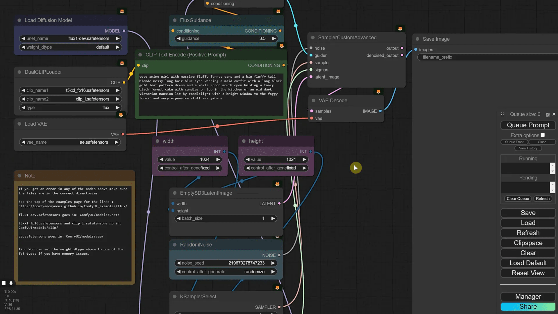แสดงภาพการติดตั้ง FLUX Dev Full