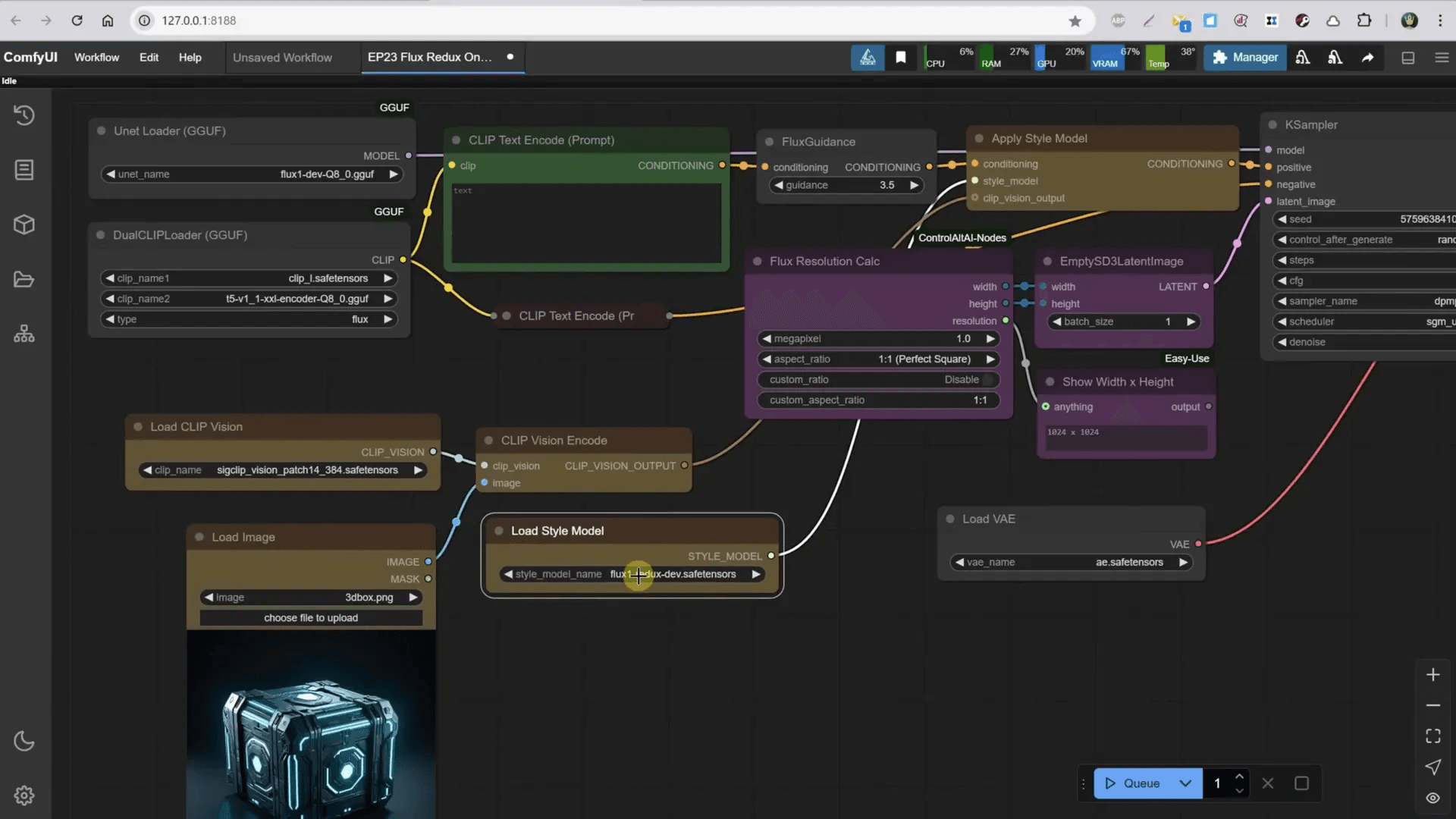 Using Flux Redux for Image Variation