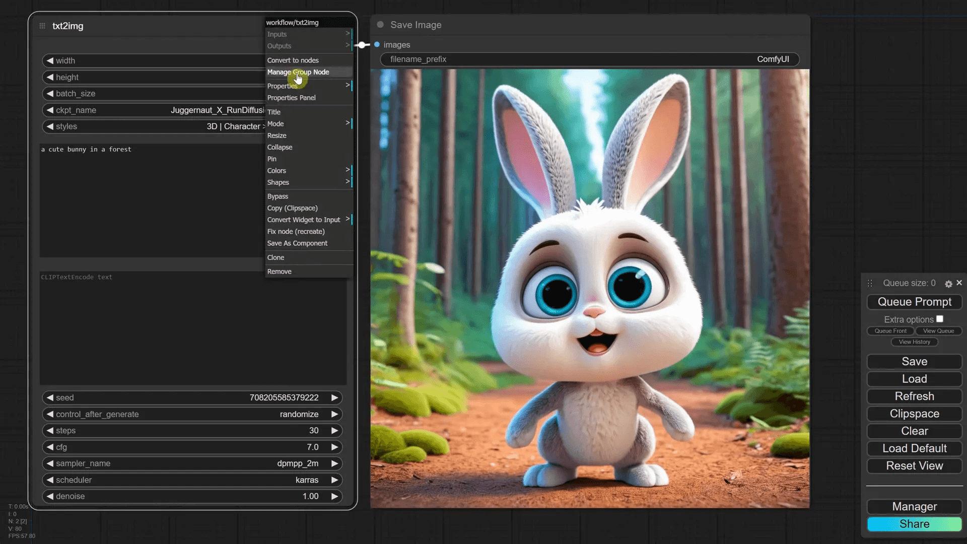 การปรับแต่งชื่อและลำดับของโหนด