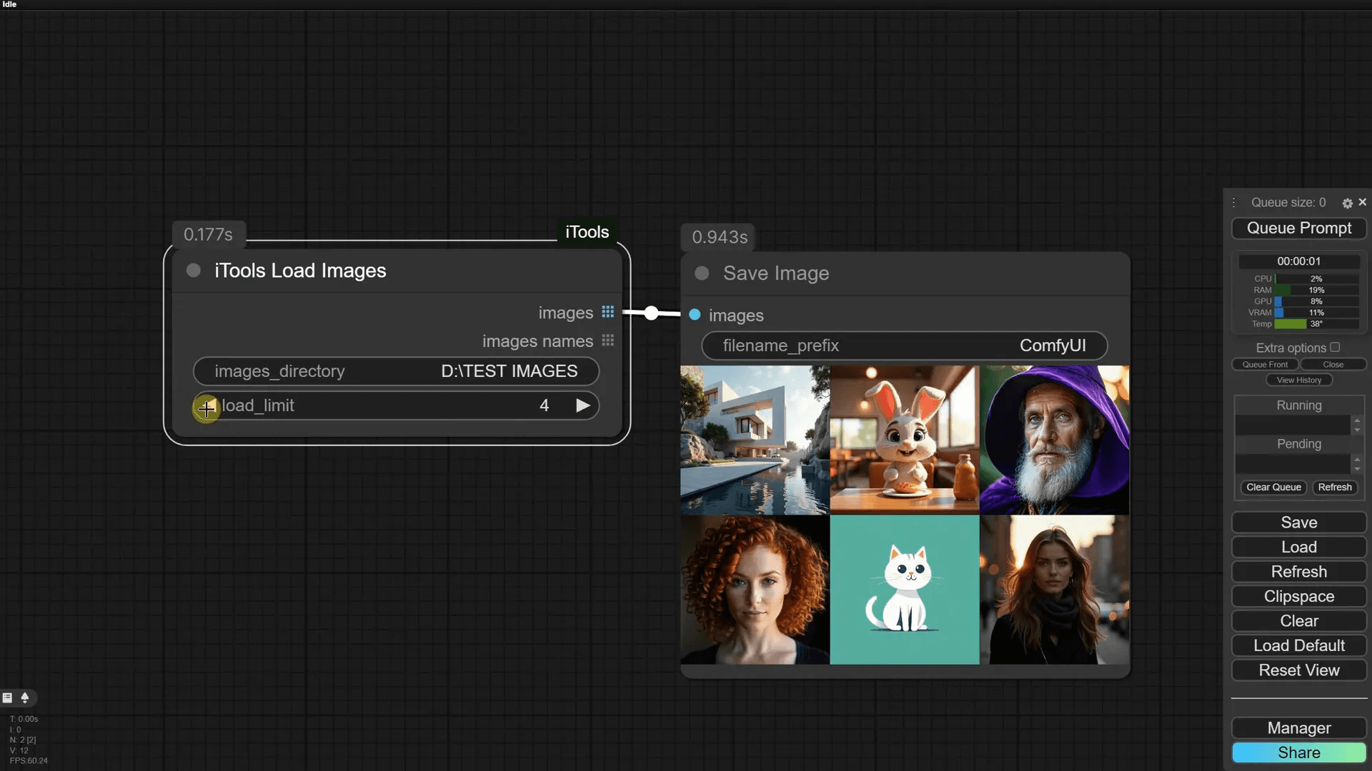 การเพิ่ม Node สำหรับบันทึกภาพ