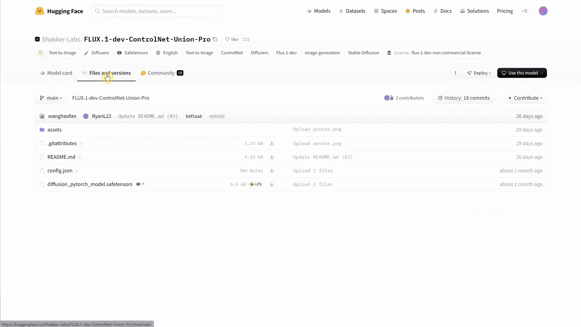 Downloading Diffusion PyTorch model
