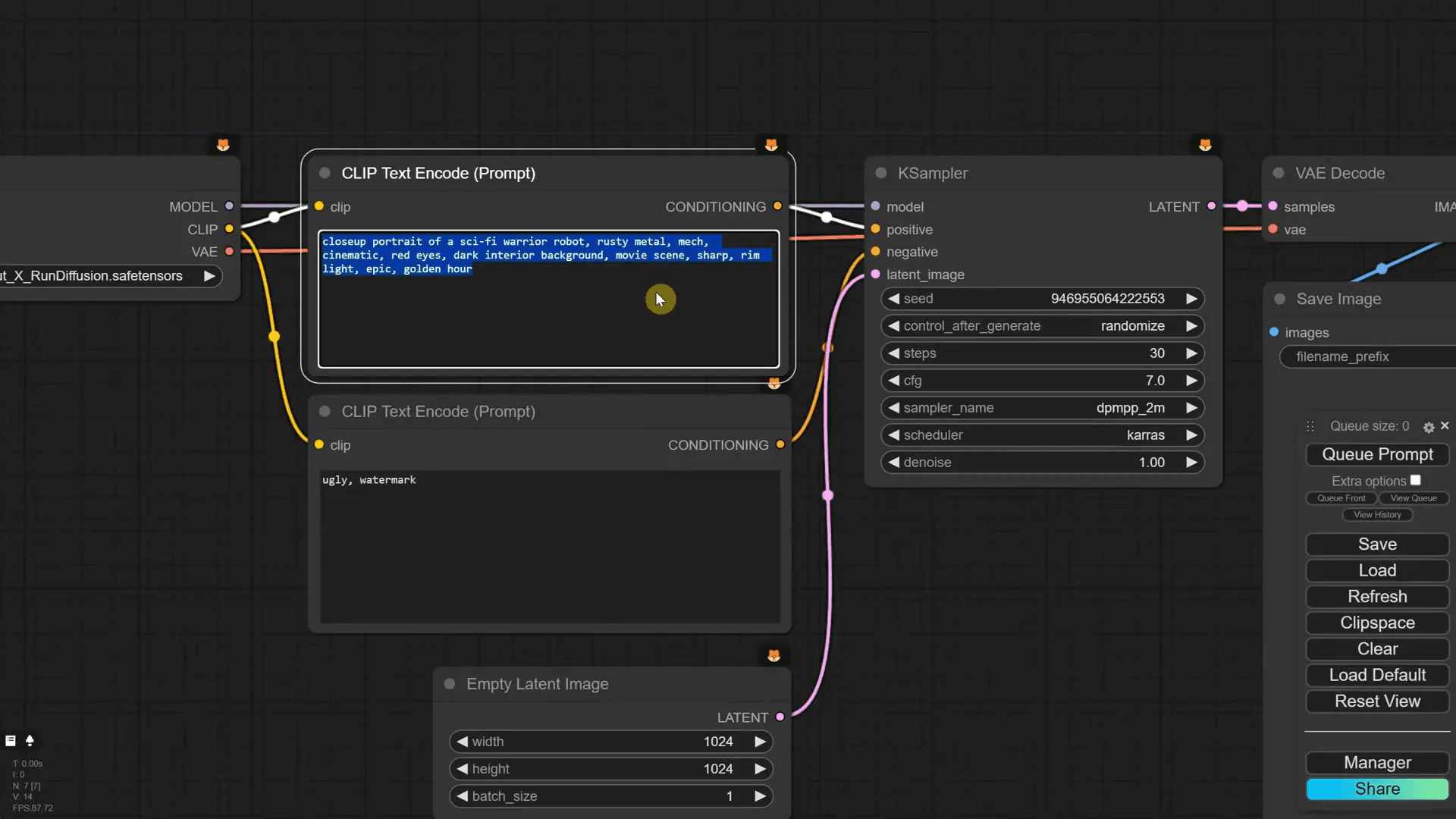 การเพิ่ม Text Encoder ใน SDXL Workflow