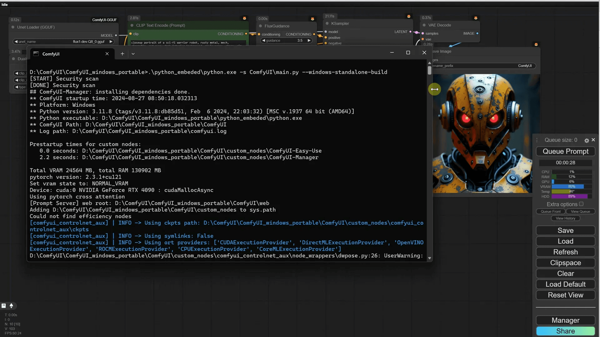 Testing the workflow