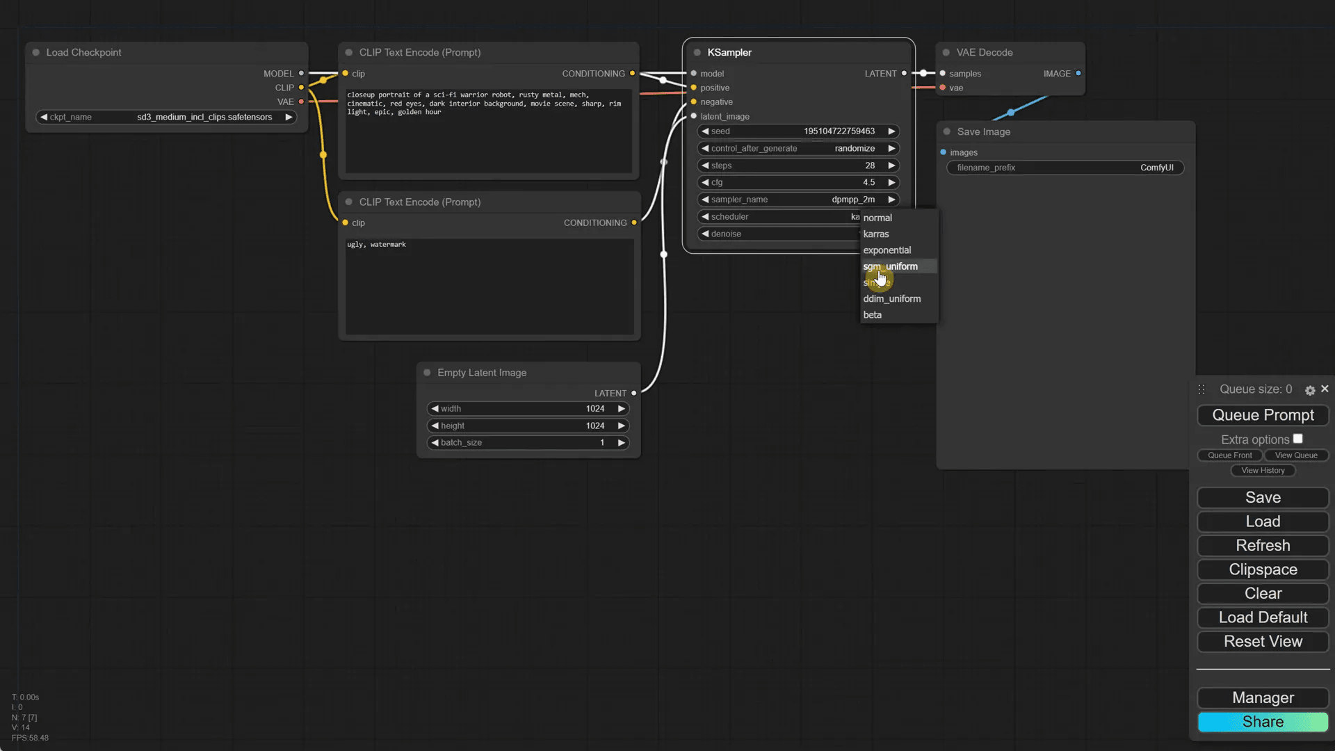 ทดสอบการทำงานของโมเดล Stable Diffusion 3
