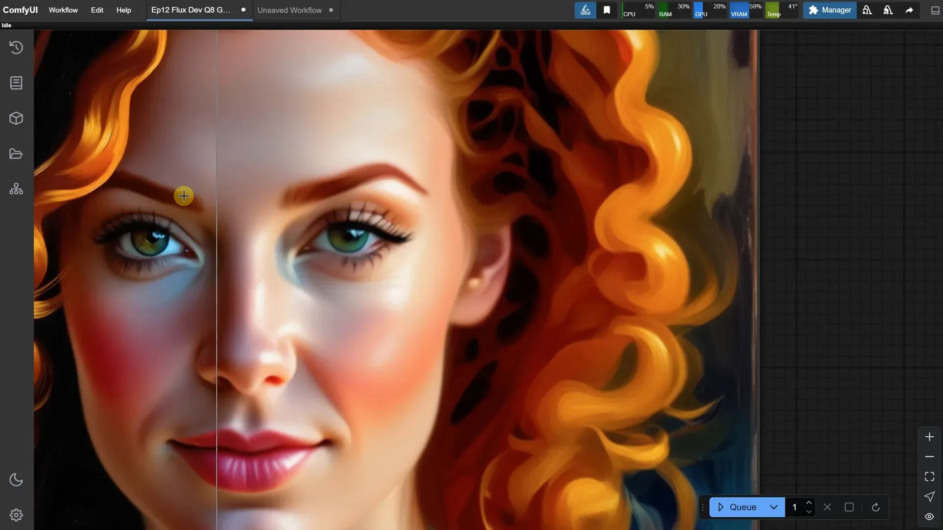 การคัดลอกภาพจาก OmniGen ไปยัง Flux