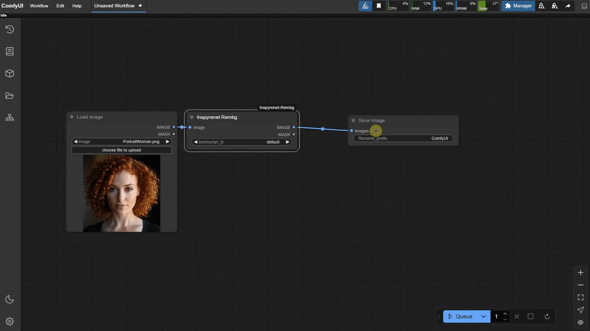 การเชื่อมต่อ Node ใน ComfyUI