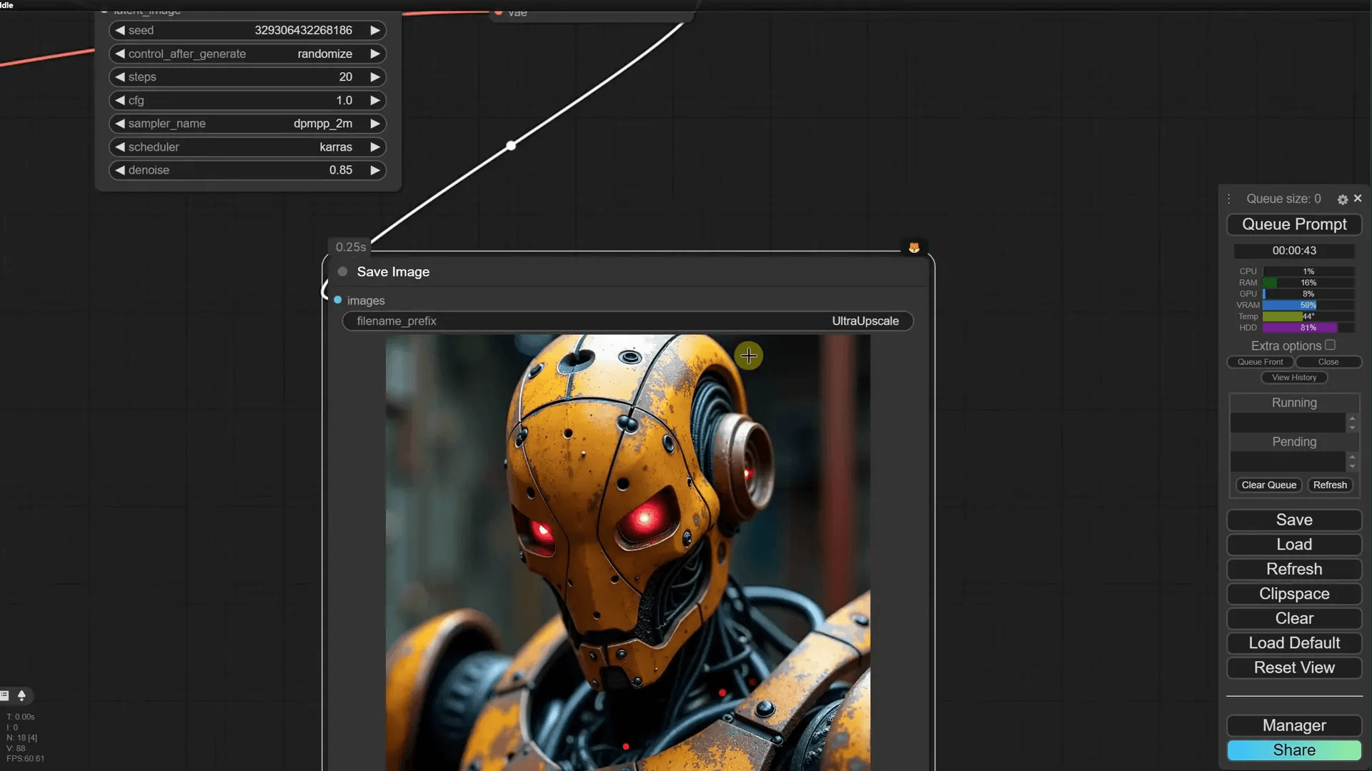 การใช้โหนด Preview