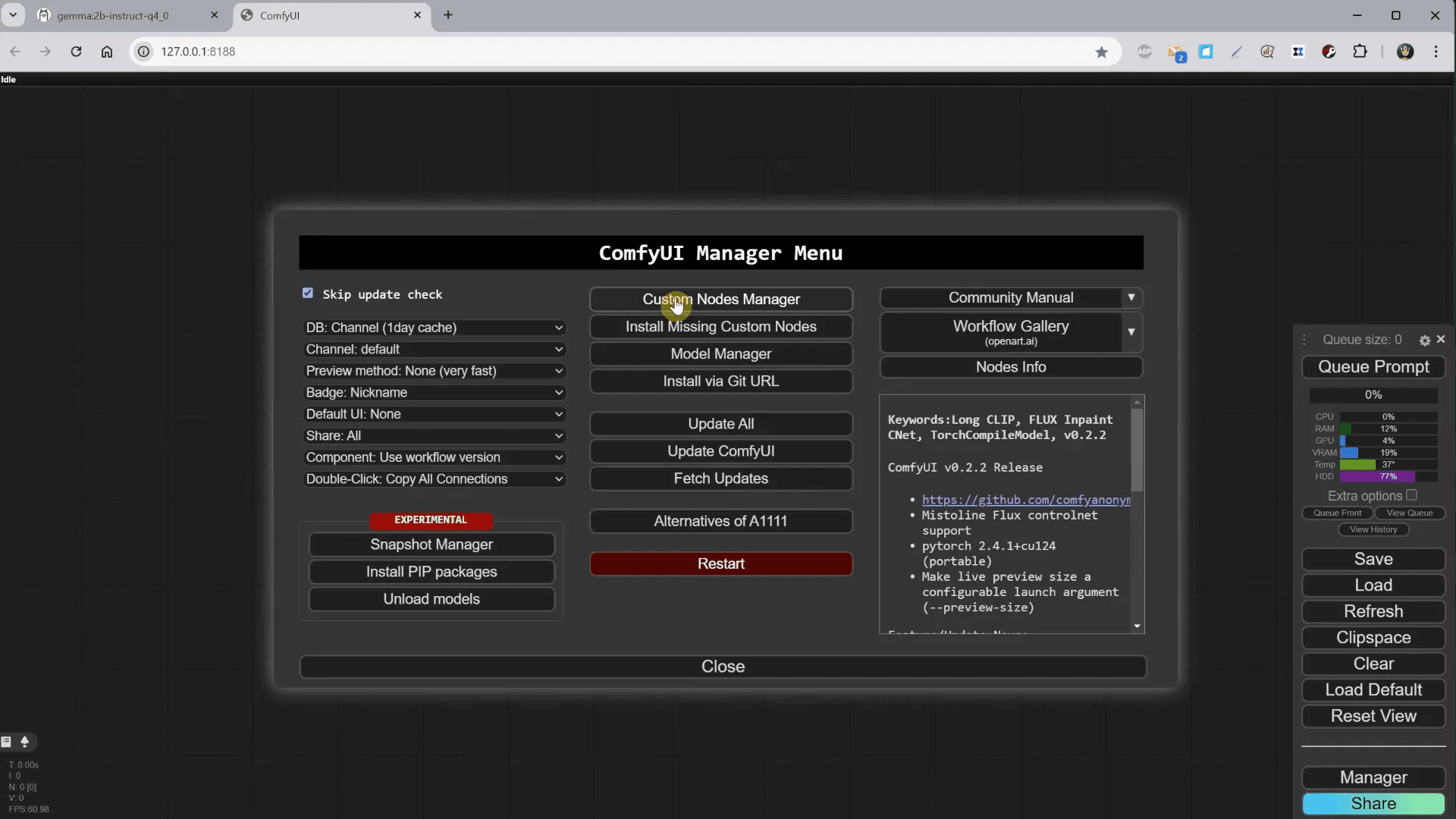 การติดตั้งโหนด Ollama ใน ComfyUI