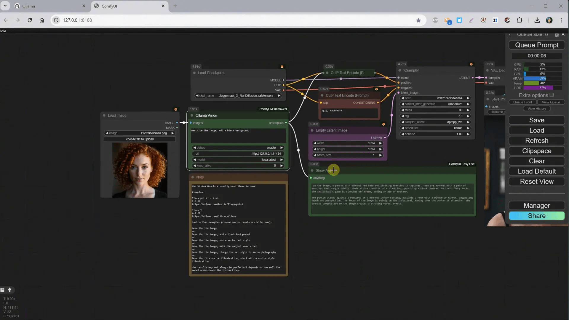 การบันทึกเทมเพลตใน ComfyUI