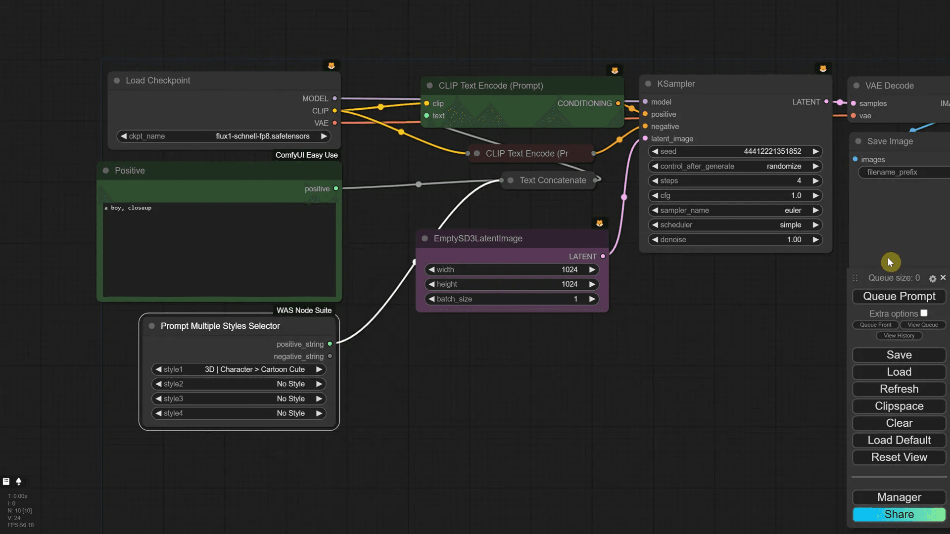 แสดงภาพการเพิ่มสไตล์ใน FLUX