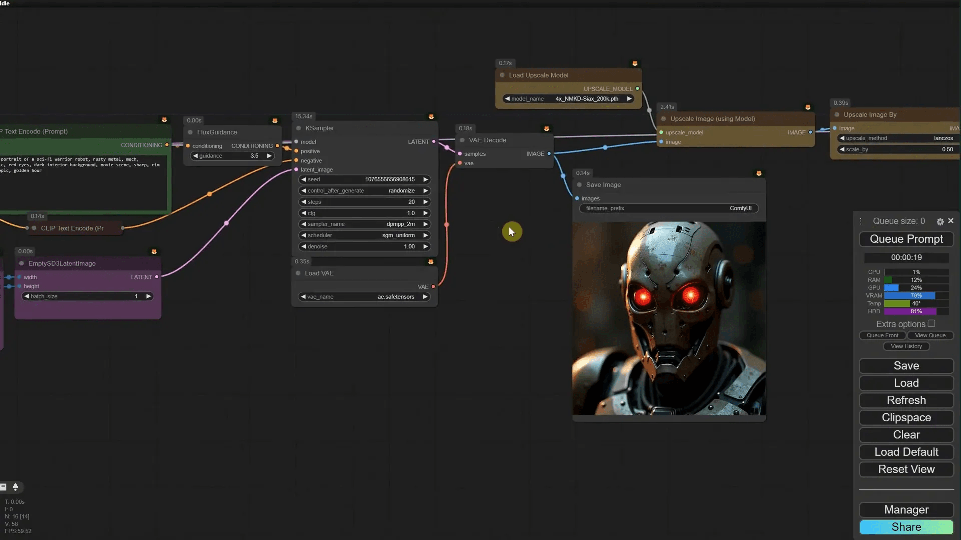 การกำหนดค่า K Sampler